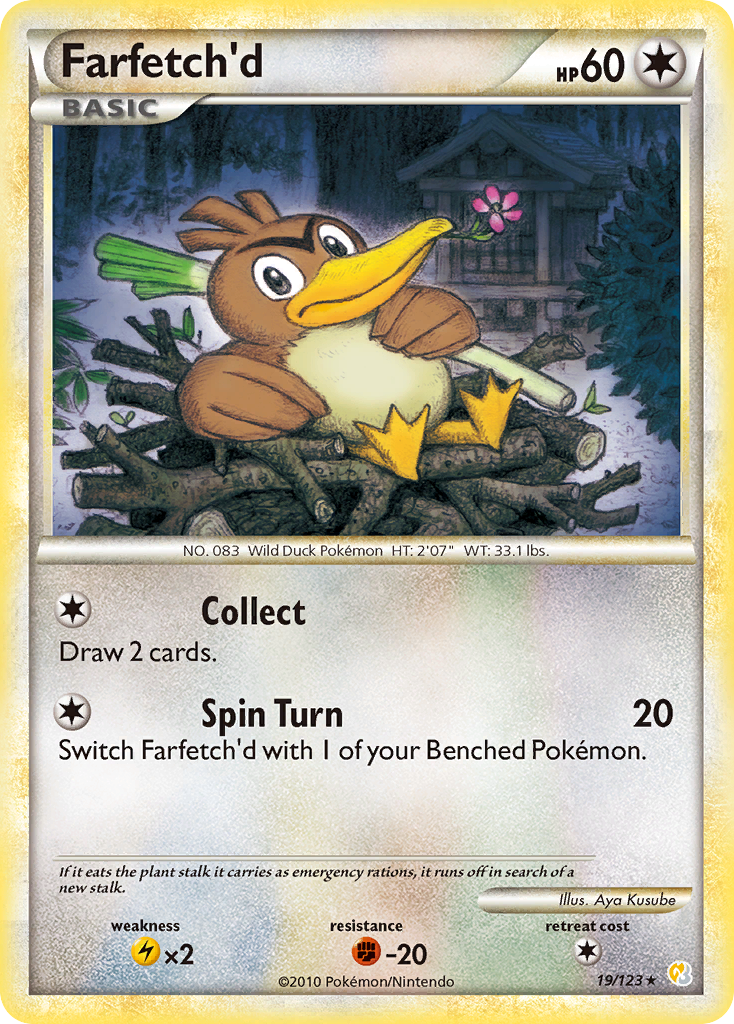 Farfetch'd (19/123) [HeartGold & SoulSilver: Base Set] | Event Horizon Hobbies CA