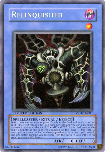 Relinquished [MC1-EN003] Secret Rare | Event Horizon Hobbies CA