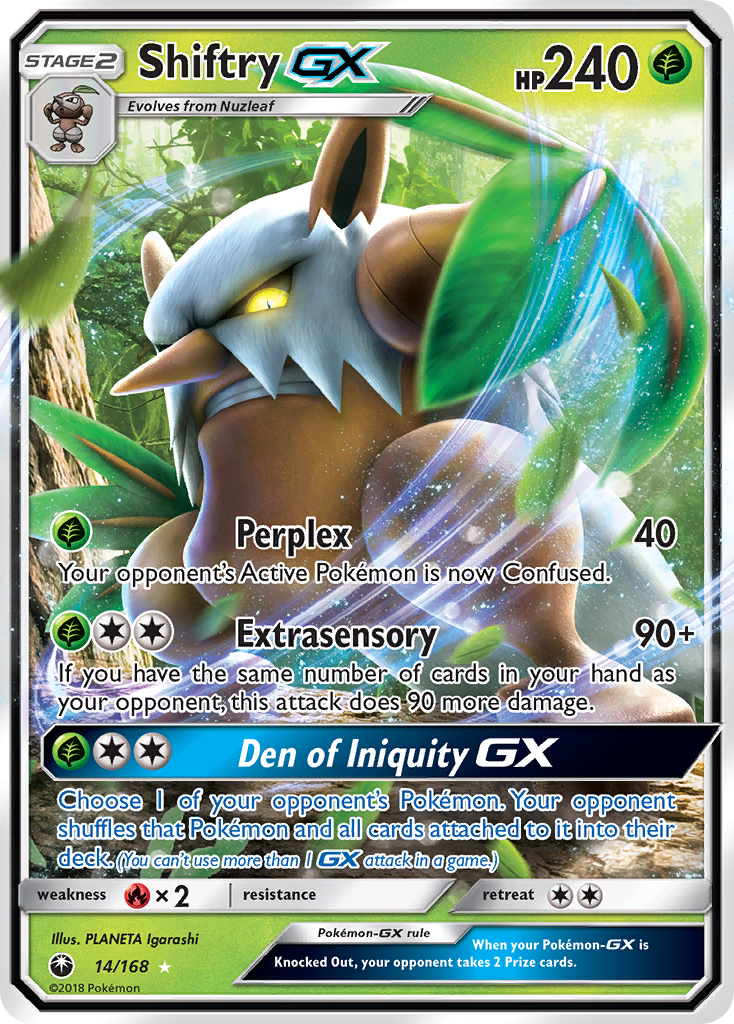 Shiftry GX (14/168) [Sun & Moon: Celestial Storm] | Event Horizon Hobbies CA