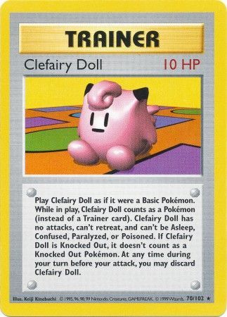 Clefairy Doll (70/102) [Base Set Shadowless Unlimited] | Event Horizon Hobbies CA