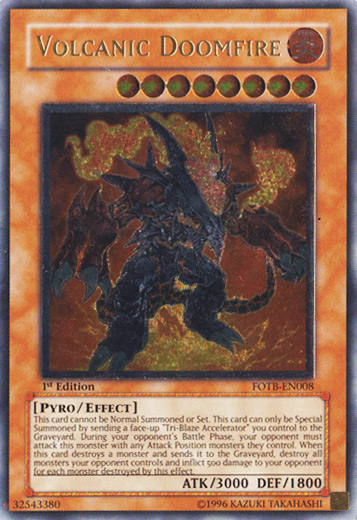 Volcanic Doomfire [FOTB-EN008] Ultimate Rare | Event Horizon Hobbies CA