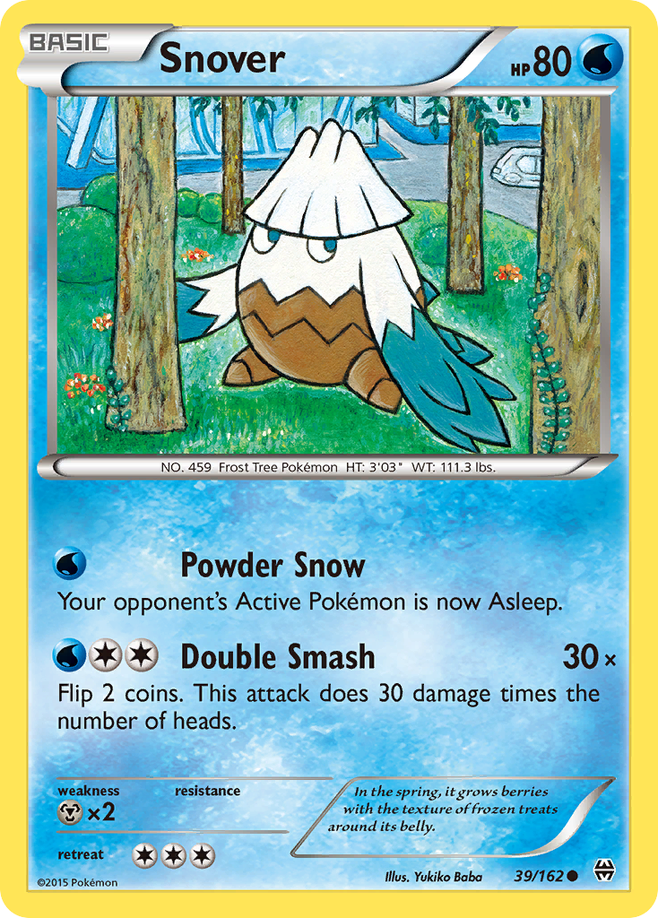 Snover (39/162) [XY: BREAKthrough] | Event Horizon Hobbies CA