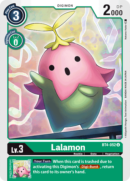 Lalamon [BT4-052] [Great Legend] | Event Horizon Hobbies CA