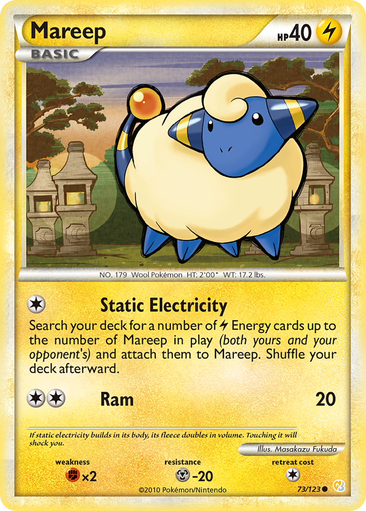 Mareep (73/123) [HeartGold & SoulSilver: Base Set] | Event Horizon Hobbies CA