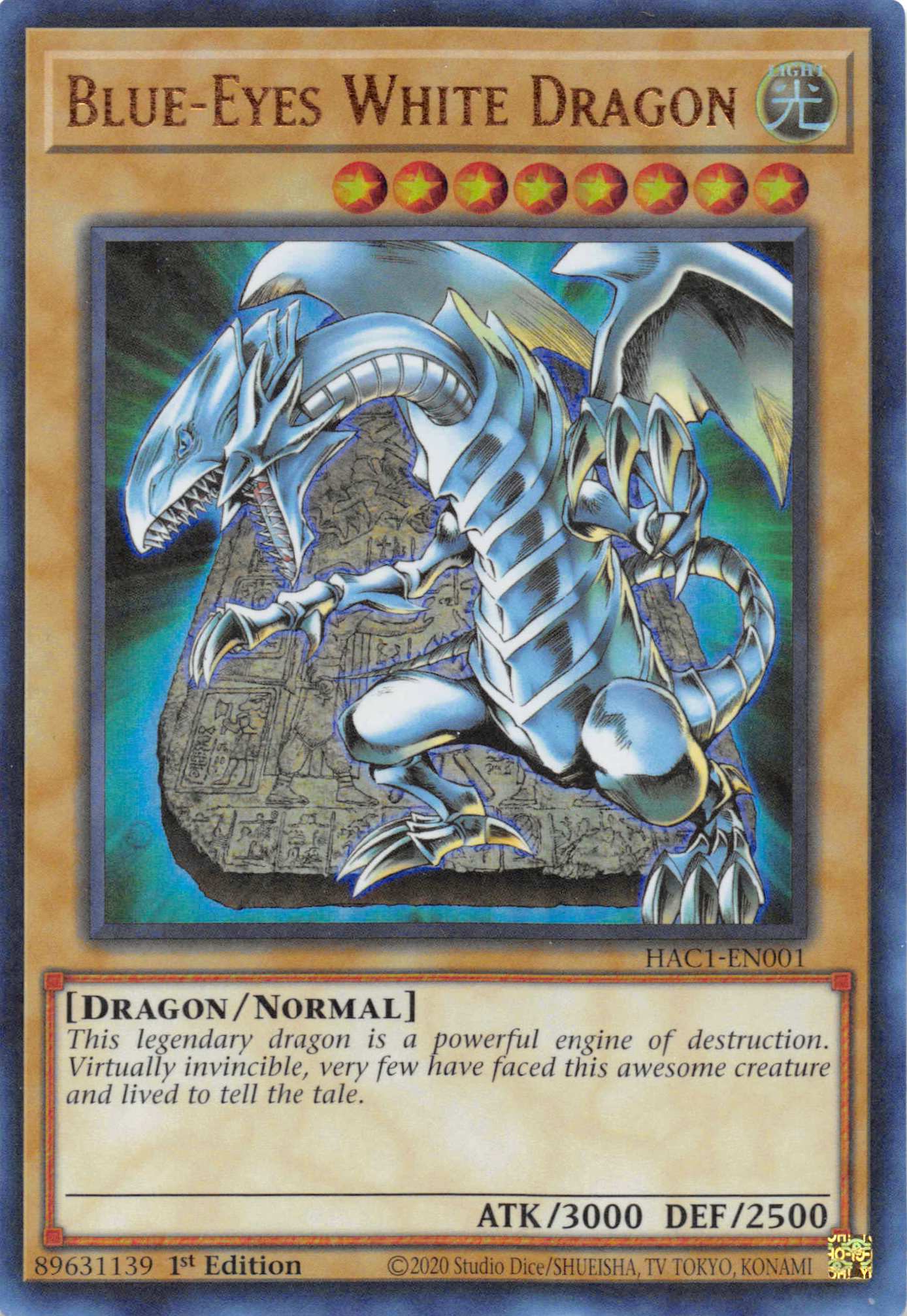 Blue-Eyes White Dragon (Duel Terminal) [HAC1-EN001] Parallel Rare | Event Horizon Hobbies CA