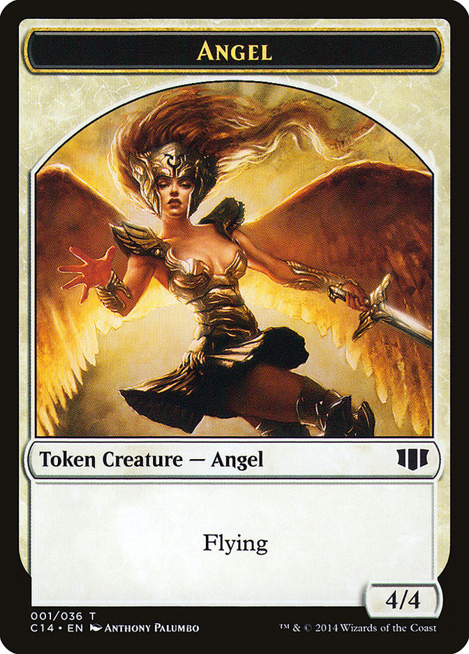 Angel // Cat Double-sided Token [Commander 2014 Tokens] | Event Horizon Hobbies CA