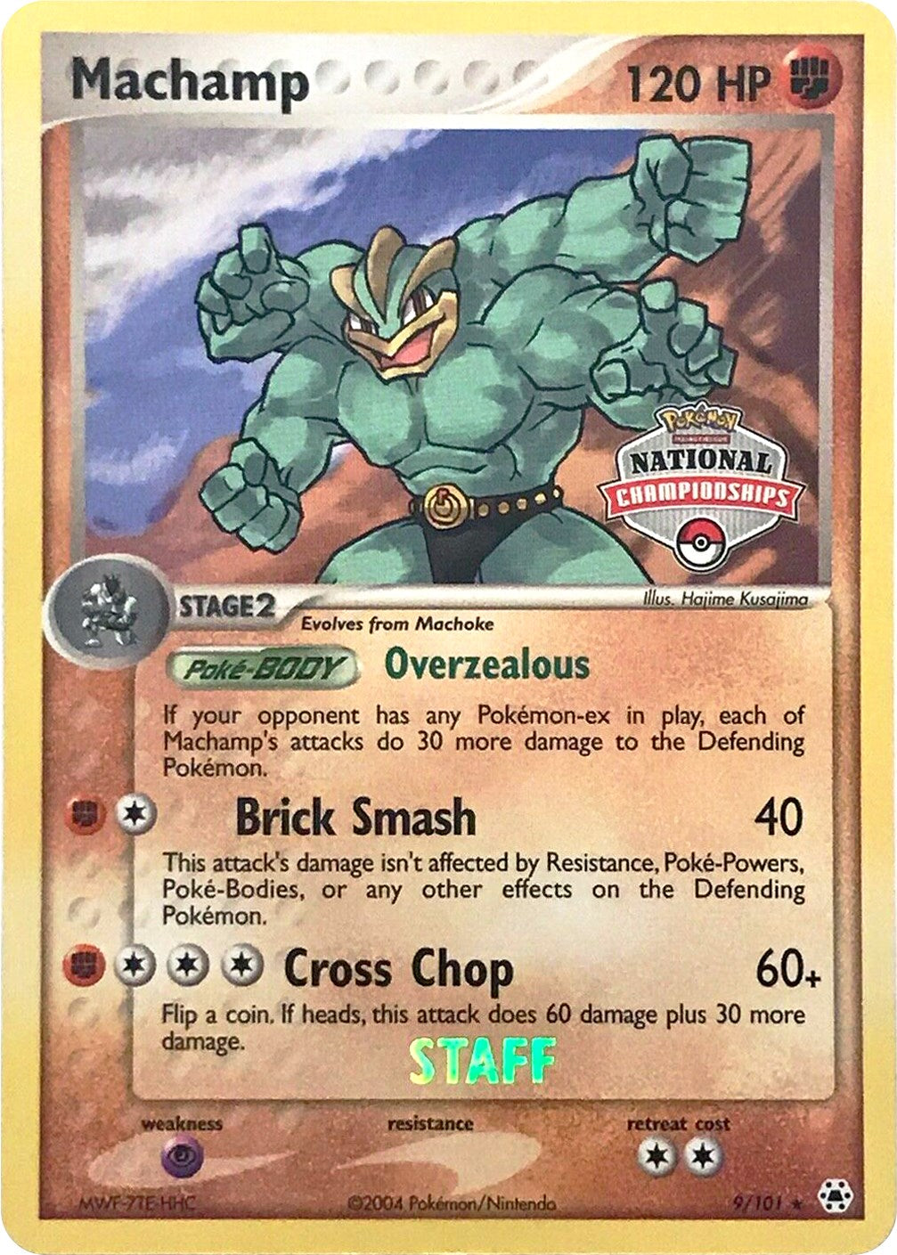 Machamp (9/101) (National Championships Promo) (Staff) [EX: Hidden Legends] | Event Horizon Hobbies CA