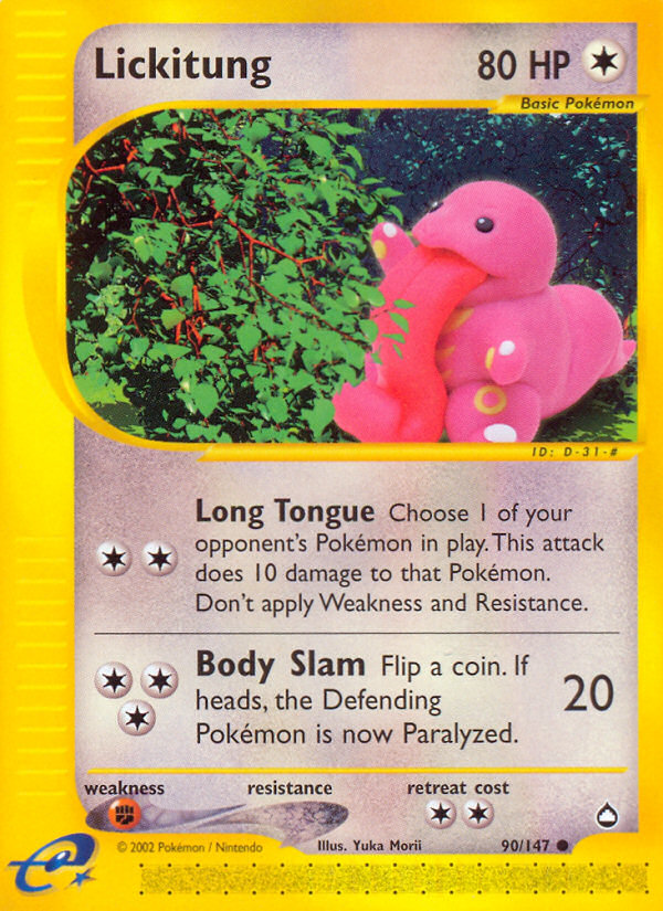 Lickitung (90/147) [Aquapolis] | Event Horizon Hobbies CA