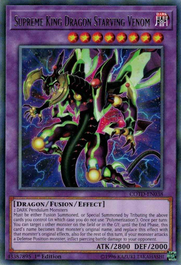 Supreme King Dragon Starving Venom [COTD-EN038] Rare | Event Horizon Hobbies CA