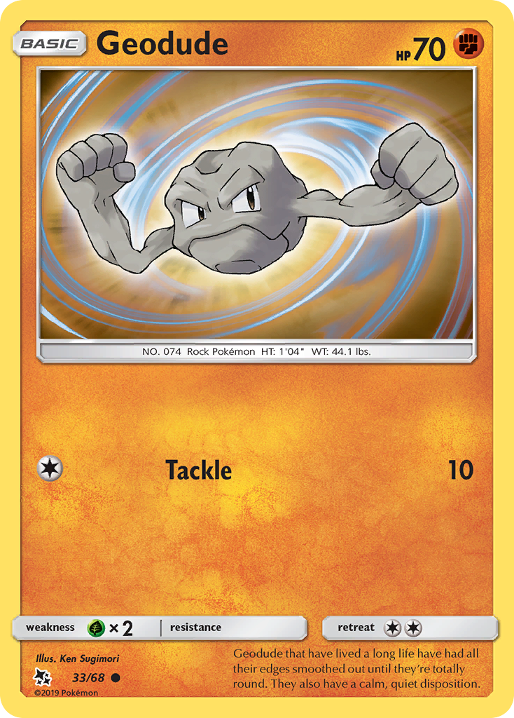 Geodude (33/68) [Sun & Moon: Hidden Fates] | Event Horizon Hobbies CA