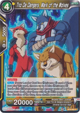 Trio De Dangers, Mark of the Wolves (Reprint) (BT9-065) [Battle Evolution Booster] | Event Horizon Hobbies CA