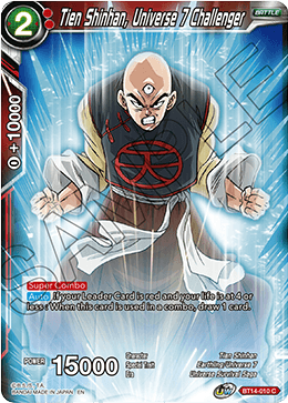 Tien Shinhan, Universe 7 Challenger (BT14-010) [Cross Spirits] | Event Horizon Hobbies CA