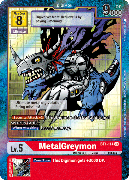 MetalGreymon [BT1-114] (Alternate Art) [Release Special Booster Ver.1.0] | Event Horizon Hobbies CA