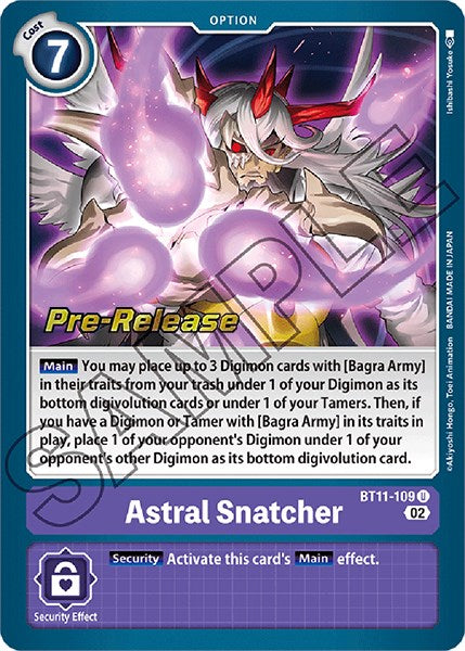 Astral Snatcher [BT11-109] [Dimensional Phase Pre-Release Promos] | Event Horizon Hobbies CA