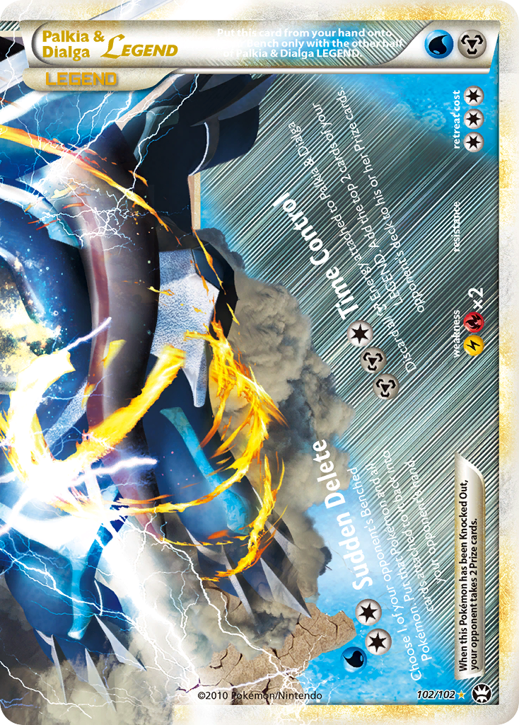 Palkia & Dialga LEGEND (102/102) [HeartGold & SoulSilver: Triumphant] | Event Horizon Hobbies CA