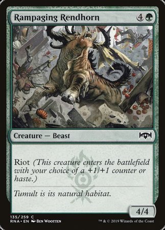 Rampaging Rendhorn [Ravnica Allegiance] | Event Horizon Hobbies CA