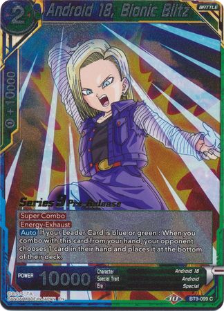 Android 18, Bionic Blitz (BT9-099) [Universal Onslaught Prerelease Promos] | Event Horizon Hobbies CA