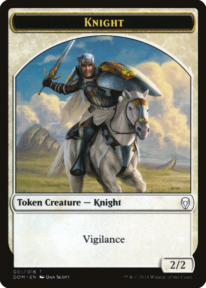 Knight (001/016) [Dominaria Tokens]