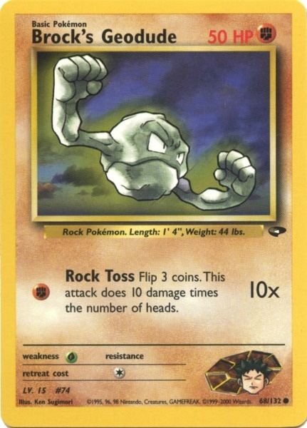 Brock's Geodude (68/132) [Gym Challenge Unlimited] | Event Horizon Hobbies CA