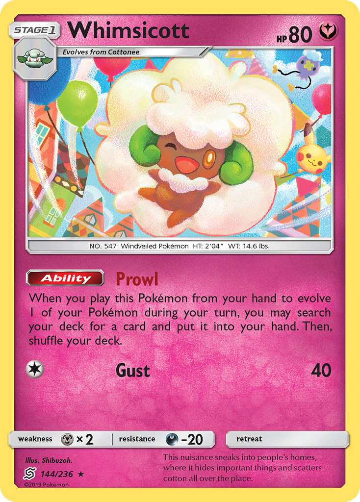 Whimsicott (144/236) [Sun & Moon: Unified Minds] | Event Horizon Hobbies CA