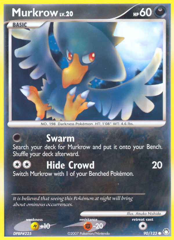 Murkrow (90/123) [Diamond & Pearl: Mysterious Treasures] | Event Horizon Hobbies CA