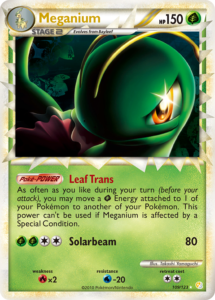 Meganium (109/123) [HeartGold & SoulSilver: Base Set] | Event Horizon Hobbies CA