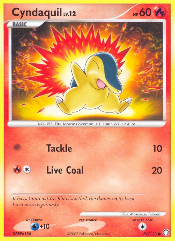 Cyndaquil (79/123) [Diamond & Pearl: Mysterious Treasures] | Event Horizon Hobbies CA