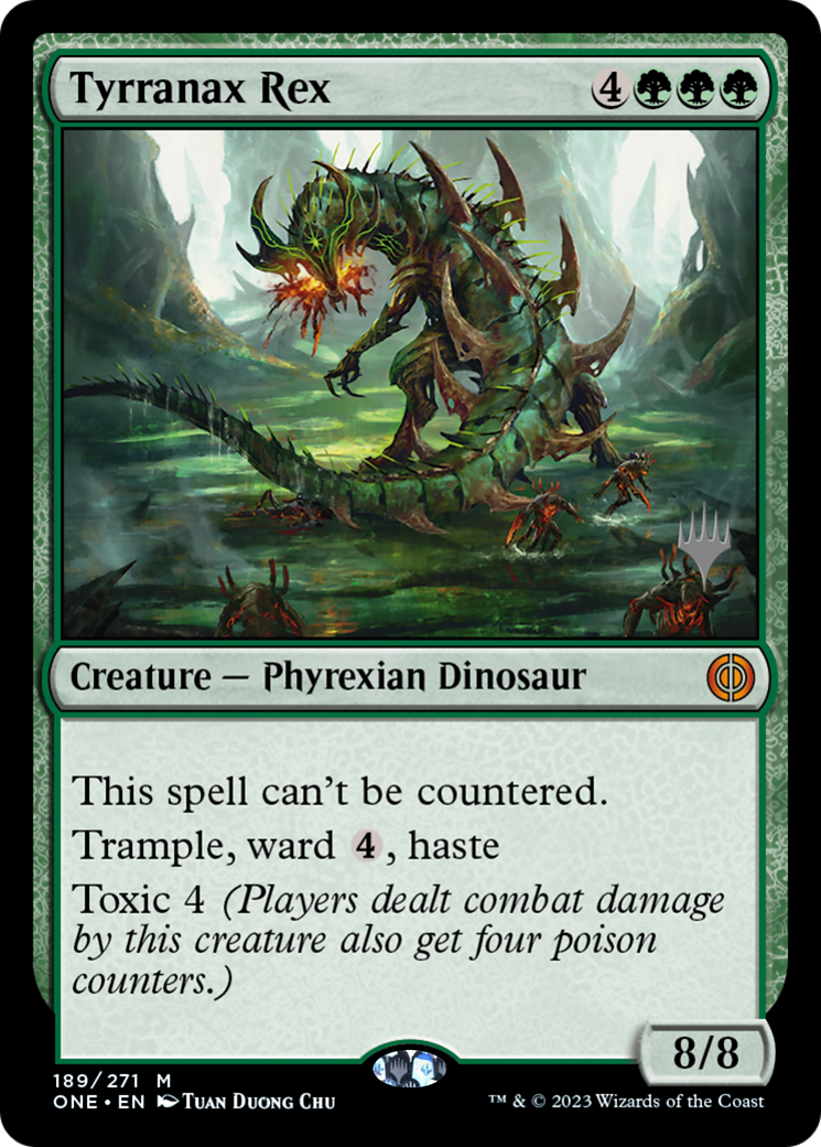 Tyrranax Rex (Promo Pack) [Phyrexia: All Will Be One Promos] | Event Horizon Hobbies CA