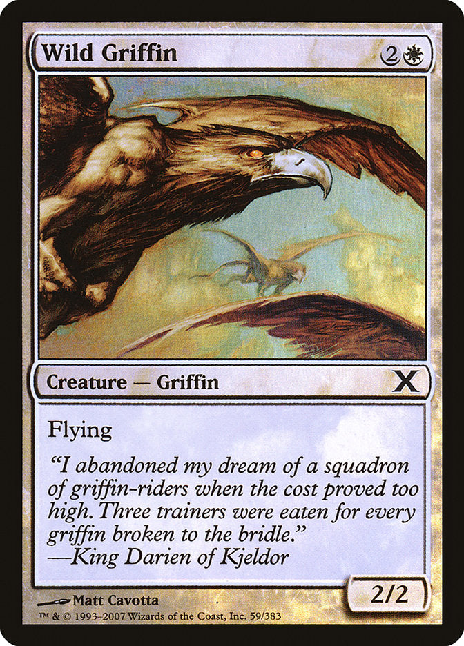 Wild Griffin (Premium Foil) [Tenth Edition] | Event Horizon Hobbies CA