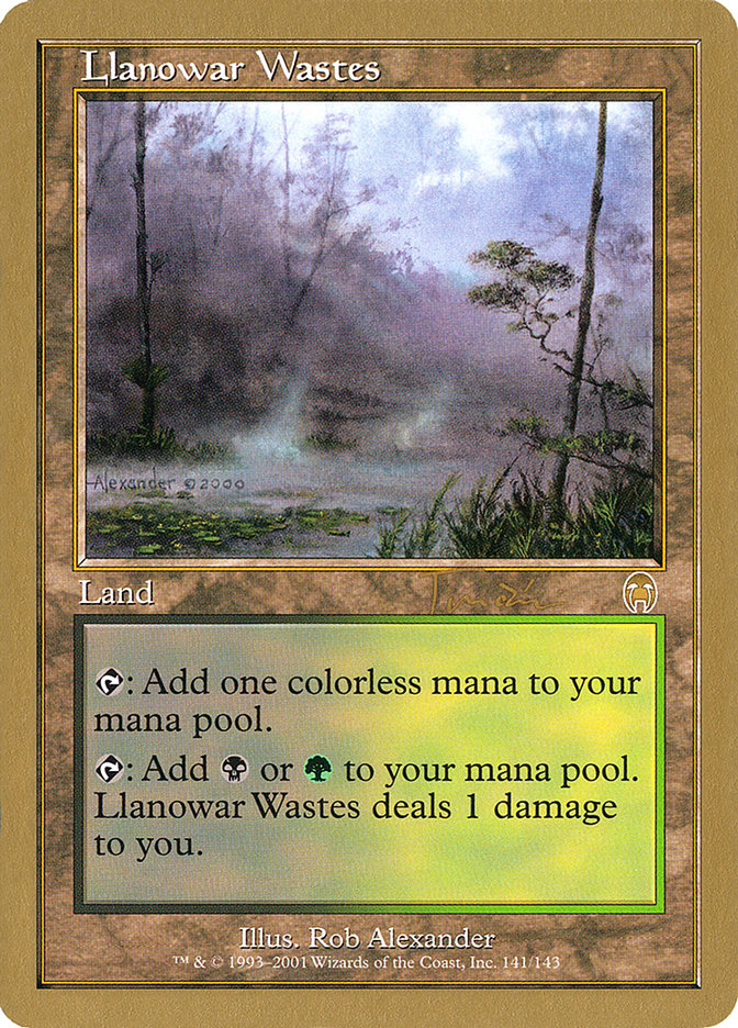 Llanowar Wastes (Jan Tomcani) [World Championship Decks 2001] | Event Horizon Hobbies CA