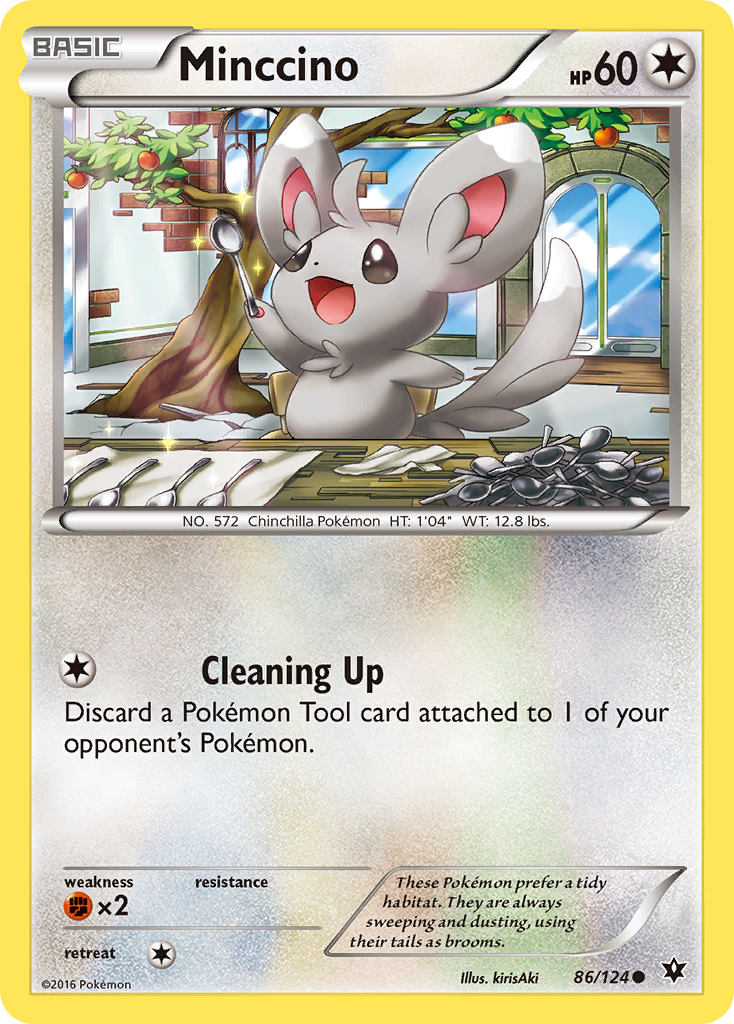 Minccino (86/124) [XY: Fates Collide] | Event Horizon Hobbies CA