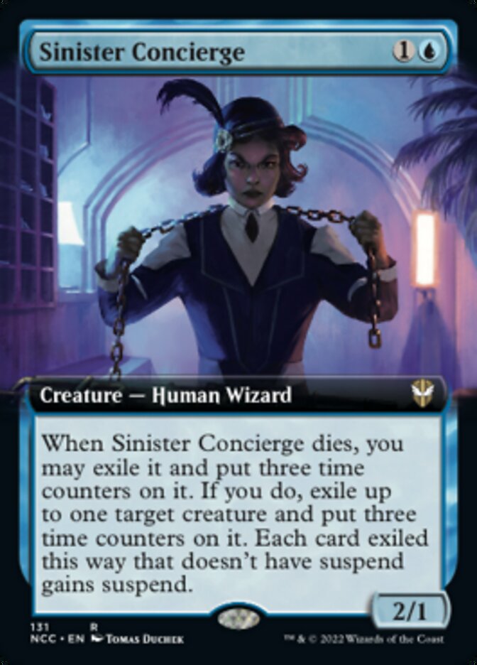 Sinister Concierge (Extended Art) [Streets of New Capenna Commander] | Event Horizon Hobbies CA