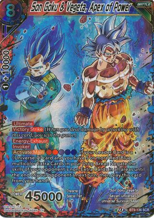 Son Goku & Vegeta, Apex of Power (BT9-136) [Universal Onslaught] | Event Horizon Hobbies CA