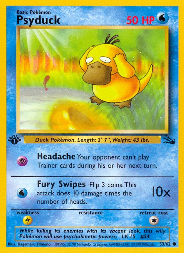 Psyduck (53/62) [Fossil 1st Edition] | Event Horizon Hobbies CA