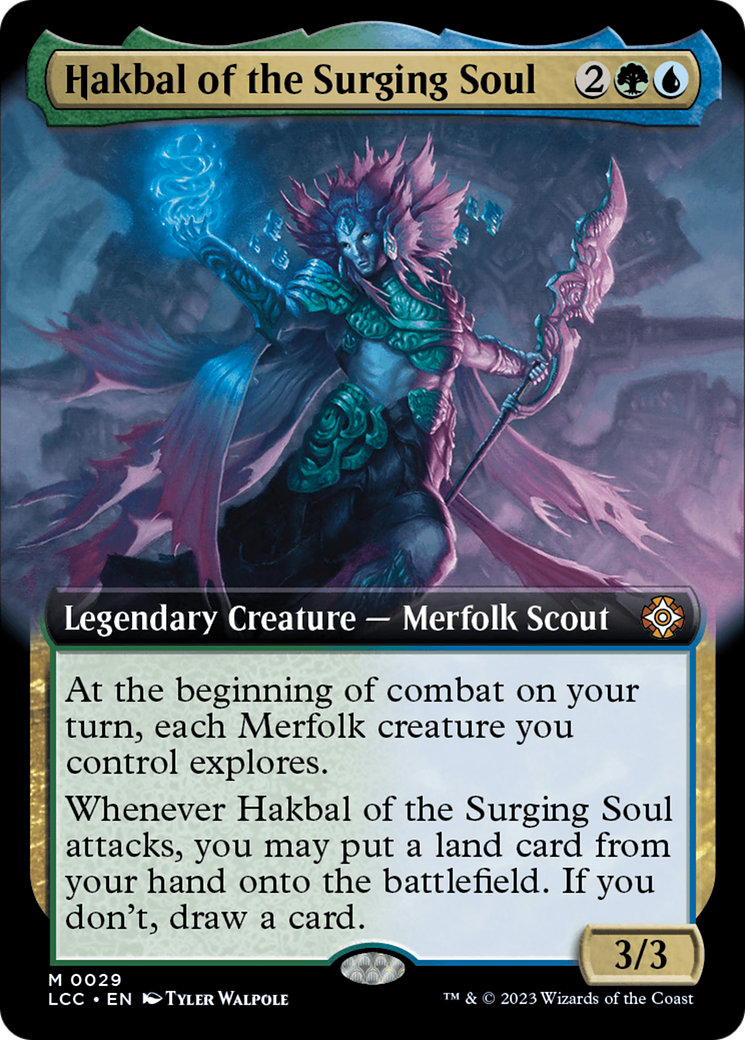 Hakbal of the Surging Soul (Extended Art) [The Lost Caverns of Ixalan Commander] | Event Horizon Hobbies CA