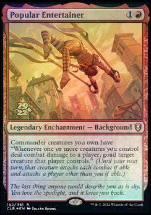 Popular Entertainer [Commander Legends: Battle for Baldur's Gate Prerelease Promos] | Event Horizon Hobbies CA