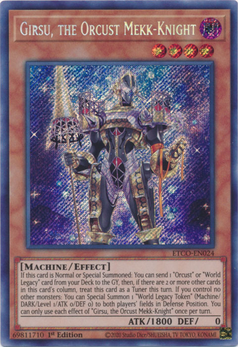 Girsu, the Orcust Mekk-Knight [ETCO-EN024] Secret Rare | Event Horizon Hobbies CA