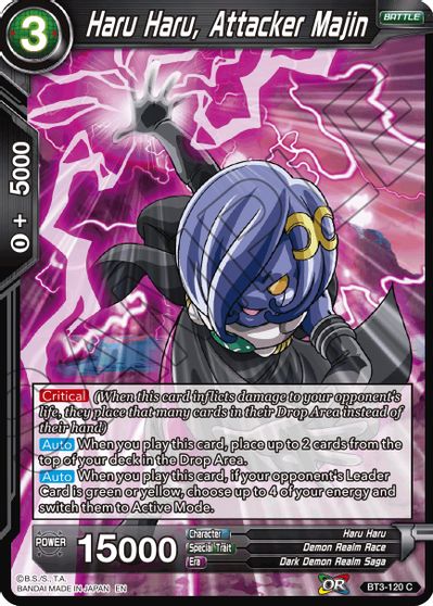 Haru Haru, Attacker Majin (Reprint) (BT3-120) [Battle Evolution Booster] | Event Horizon Hobbies CA