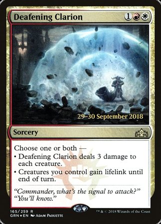 Deafening Clarion [Guilds of Ravnica Promos]