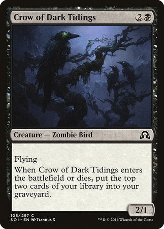 Crow of Dark Tidings [Shadows over Innistrad] | Event Horizon Hobbies CA