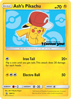 Ash's Pikachu (SM113) [Sun & Moon: Black Star Promos] | Event Horizon Hobbies CA