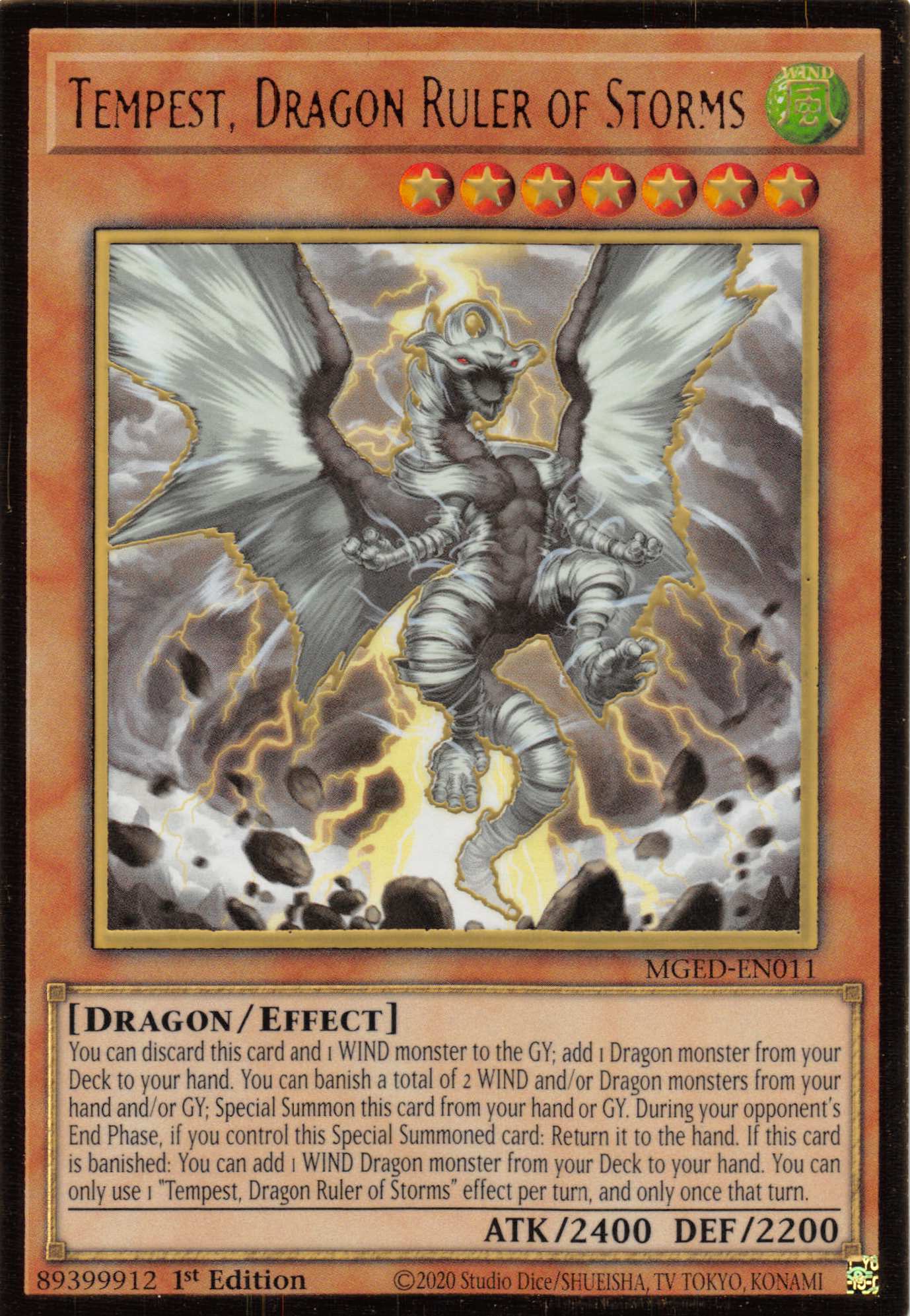 Tempest, Dragon Ruler of Storms [MGED-EN011] Gold Rare | Event Horizon Hobbies CA