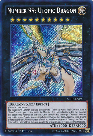 Number 99: Utopic Dragon [MP15-EN190] Secret Rare | Event Horizon Hobbies CA