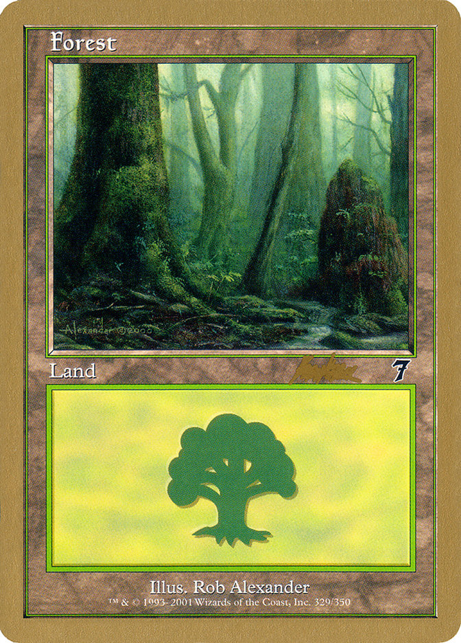 Forest (329) (Brian Kibler) [World Championship Decks 2002] | Event Horizon Hobbies CA