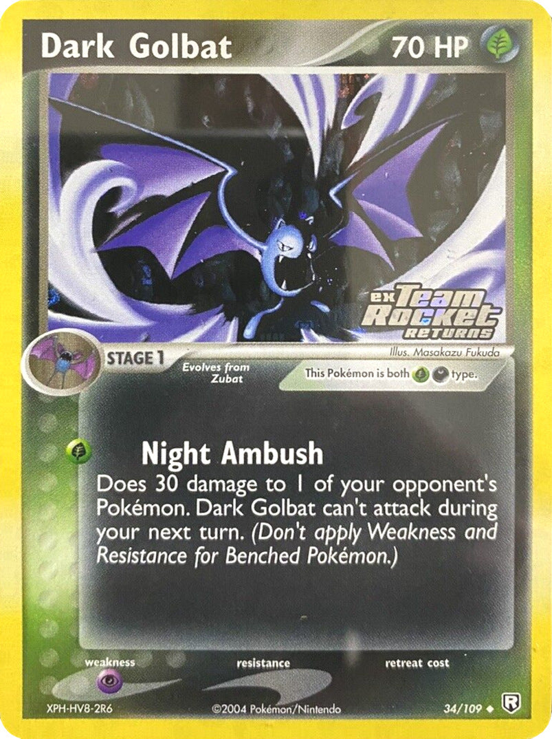 Dark Golbat (34/109) (Stamped) [EX: Team Rocket Returns] | Event Horizon Hobbies CA