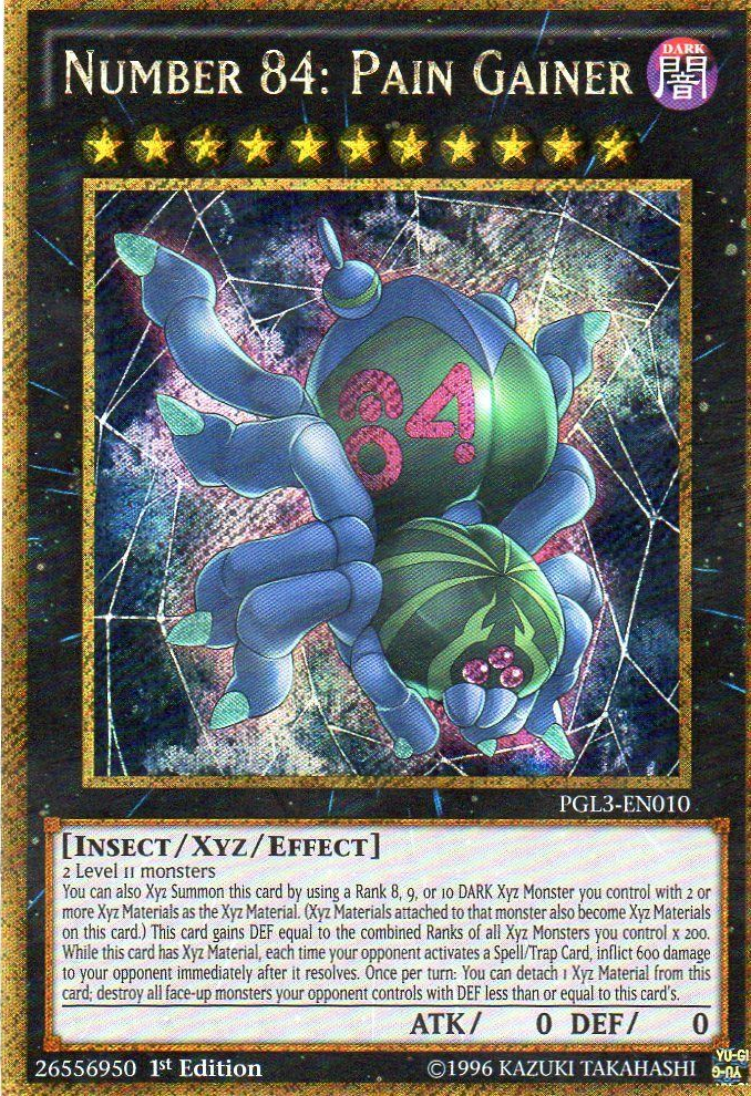 Number 84: Pain Gainer [PGL3-EN010] Gold Secret Rare | Event Horizon Hobbies CA