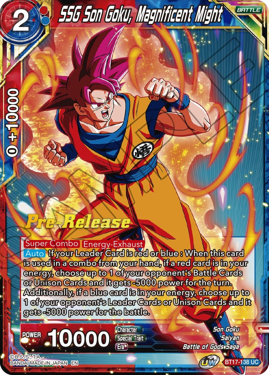 SSG Son Goku, Magnificent Might (BT17-138) [Ultimate Squad Prerelease Promos] | Event Horizon Hobbies CA