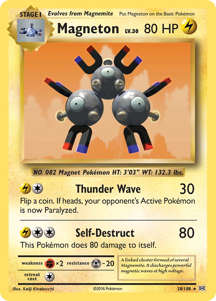 Magneton (38/108) (Theme Deck Exclusive) [XY: Evolutions] | Event Horizon Hobbies CA