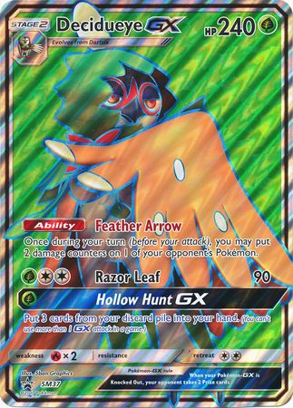 Decidueye GX (SM37) (Jumbo Card) [Sun & Moon: Black Star Promos] | Event Horizon Hobbies CA