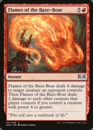 Flames of the Raze-Boar [Ravnica Allegiance] | Event Horizon Hobbies CA